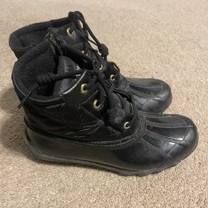 Sperry Duck Boot Waterproof Black